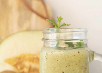 Batido de melón y kiwi antioxidante y diurético