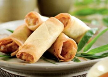 Rollitos de primavera en freidora de aire o airfryer, muy fáciles de hacer