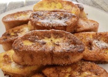 Torrijas en freidora de aire o airfryer, con menos aceite pero con mucho sabor