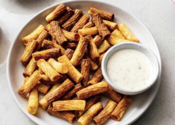 Pasta chips en freidora de aire o airfryer, el resultado es sorprendente