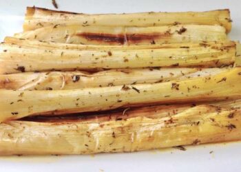 Puerros en freidora de aire o airfryer, asados y con mucho sabor