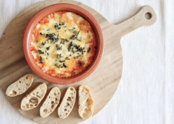 Queso provolone al horno, receta fácil y rápida con un resultado la mar de sabroso