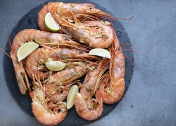 Gambones en freidora de aire o airfryer en 10 minutos