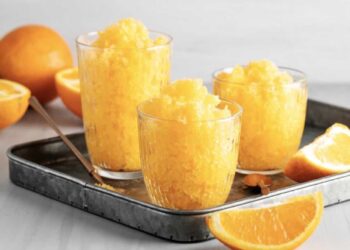 Granizado de naranja, delicioso postre natural para refrescarte en verano