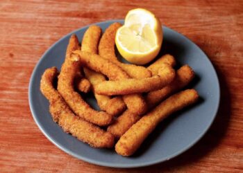 Rabas congeladas en freidora de aire o airfryer, ahora no te quedarán grasientas