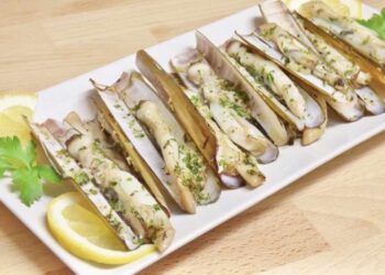 Navajas en airfryer, receta fácil y rápida en 10 minutos