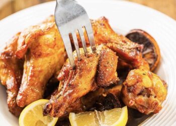 Pollo al ajillo en freidora de aire, receta de la abuela ahora mucho más fácil