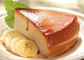 Flan de plátano sin horno, receta fácil y rápida para un postre delicioso