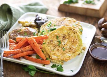 Repollo asado en airfryer, la receta de filetes de col más fácil y rápida para guarnición