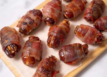Dátiles con bacon en airfryer, receta entre dulce y salada que te sorprenderá