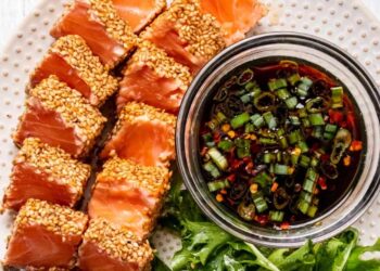 Tataki de salmón, receta súepr sabrosa de pescado fácil y rápida