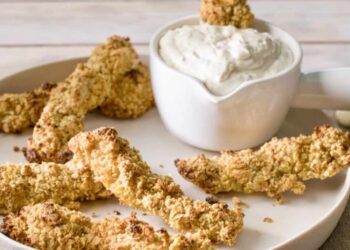 Tiras de pollo sin harina en airfryer, receta fácil y rápida