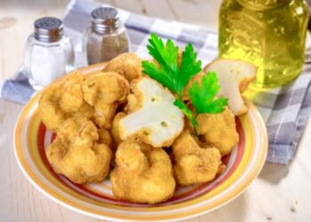 Coliflor rebozada en airfryer, receta fácil y rápida
