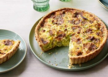 Quiche de puerros, receta súper sabrosa con o sin bacon