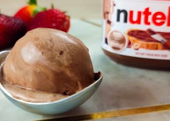 Helado de Nutella, receta cremosa y deliciosa