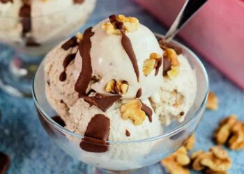 Helado de nueces, la mejor receta fácil y rápida sin heladera